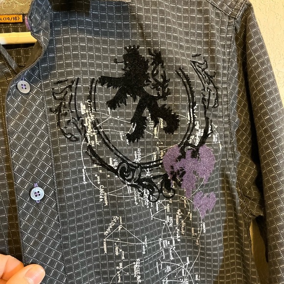 Drill Clothing Co Boys Division Button Down Shirt, Size L (14/16) - Picture 3 of 7